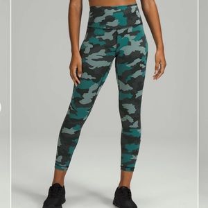 NWOT Lululemon Wunder Train High-Rise Tight 25" Heritage 365 Camo